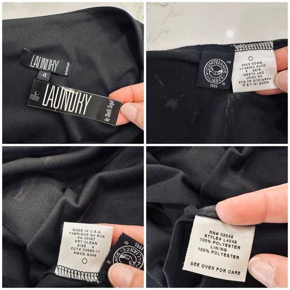 Vintage 90’s Laundry By Shelli Segal One-Shoulder Dress - Picture 14 of 14